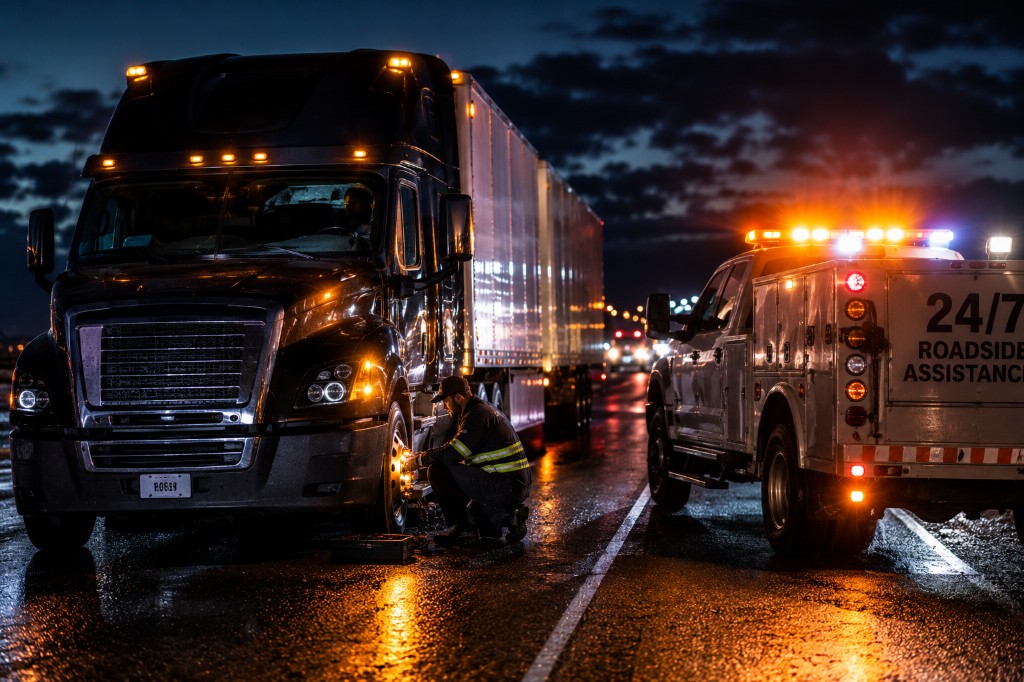 24/7 roadside assistance for semi trucks — Andover and Wichita KS